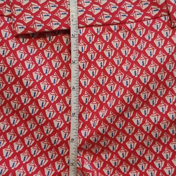 GAP Preppy Slim Cropped Ankle Cotton Lantern Print Pants - Picture 6 of 9